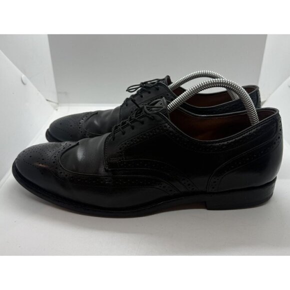 ALLEN EDMONDS Lombard Black Leather Wingtip Brogue Derby Shoes Men\'s Sz US 10.5D main image 7